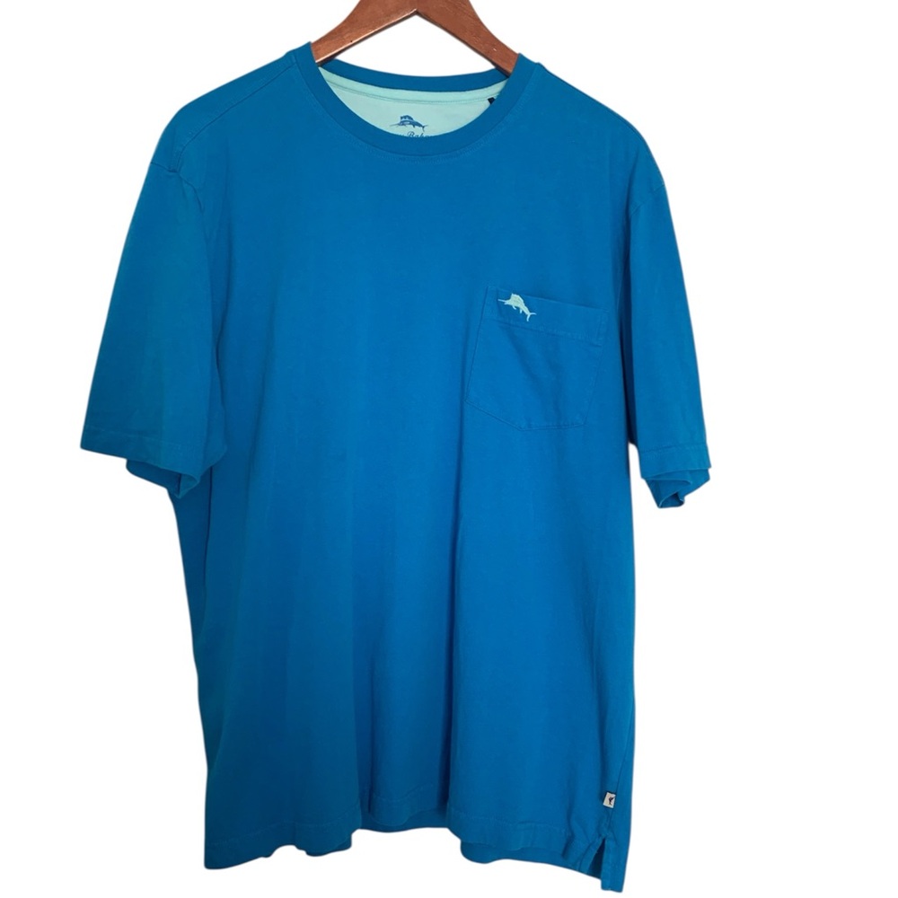 Tommy Bahama 100% Cotton Blue T Shirt Men Size L